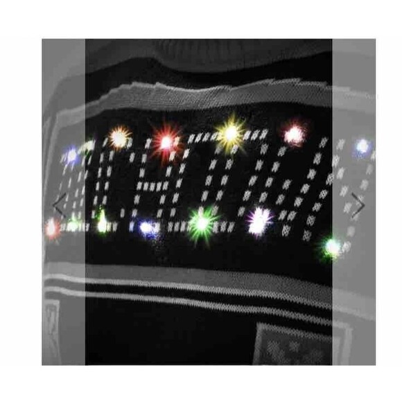 Alabama Crimson Tide LIGHT UP Pullover SWEATER NCAA Football Ugly Xmas UNISEX Lg - Picture 6 of 12